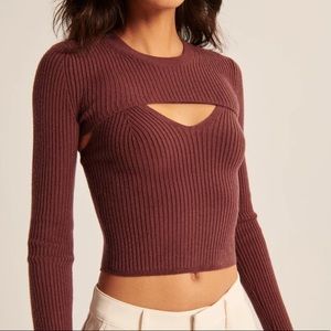 Abercrombie shrug top sweater set